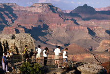 Viewing the Grand Canyon from Mather Point on the South Rim.  NPS Photo